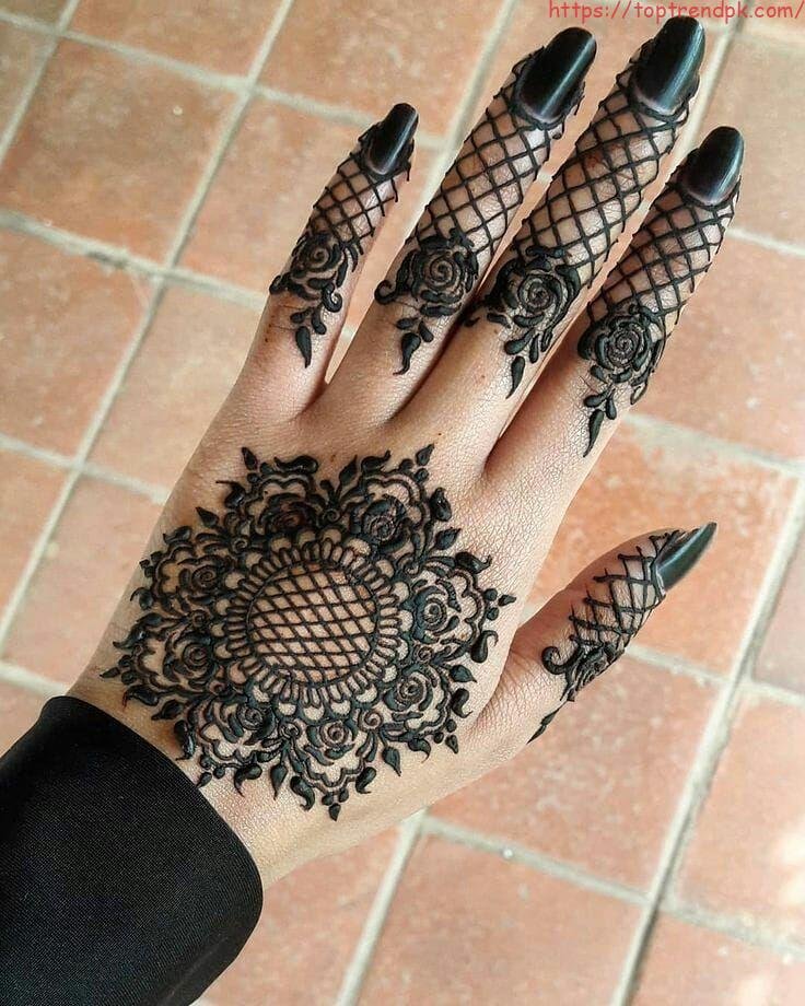 Black Mehndi Designs