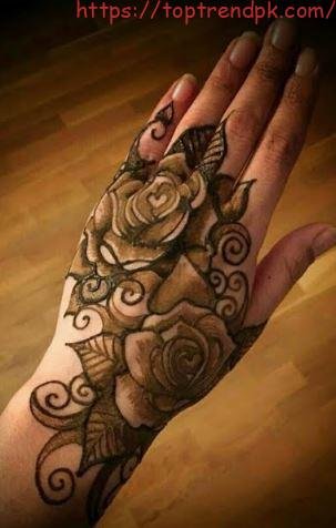 Rosette and Filigree Mehndi Designs