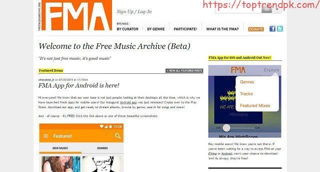 best free music download sites