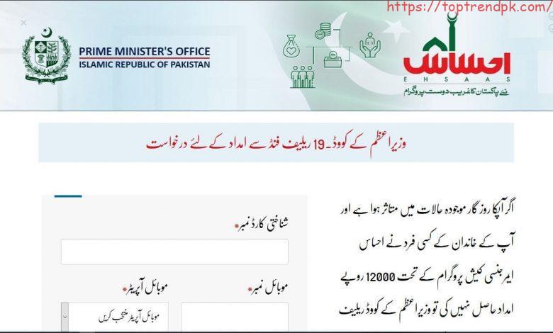 ehsaas nadra gov pk 8171 apply online