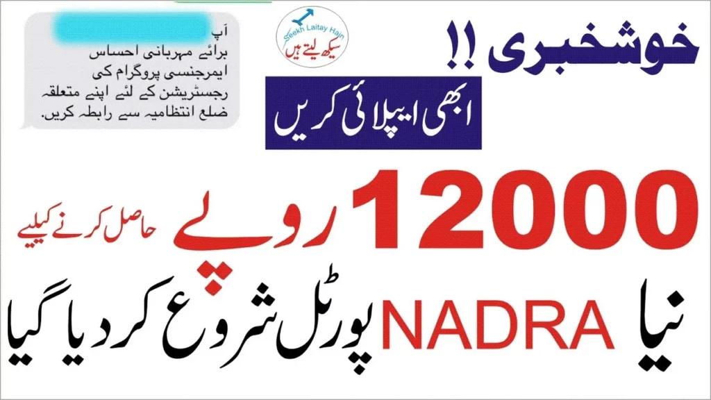 Ehsaas Program 12000 Online Apply 2024