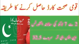 Naya Pakistan Qaumi Sehat Card Online Registration 2024