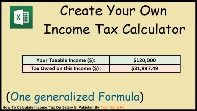 How To Calculate Income Tax On Salary In Pakistan