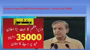 Ehsaas Eidi 35000 Program Online Registration 2024