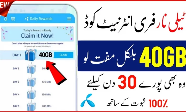 Telenor Free internet codes 2022