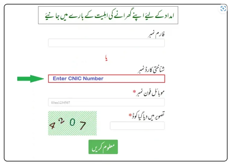 8171 Ehsaastracking pass govt pk 2024