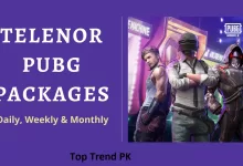 Telenor PUBG Package Monthly Code