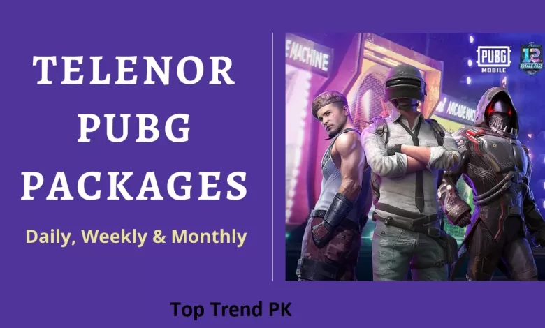 Telenor PUBG Package Monthly Code