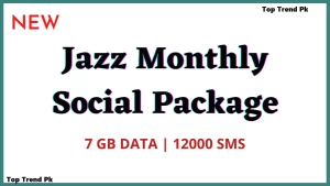 Jazz Monthly WhatsApp Package 7GB – 8171 Today Update PK