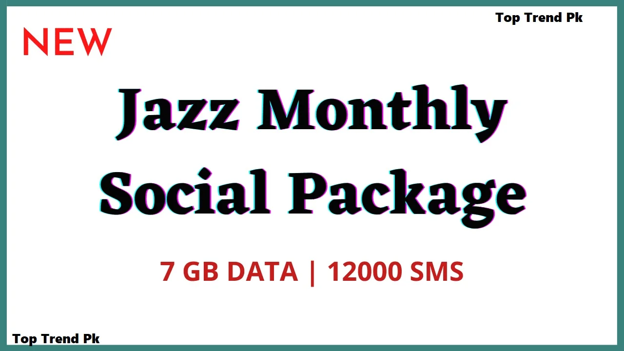 Jazz Monthly WhatsApp Package 7GB