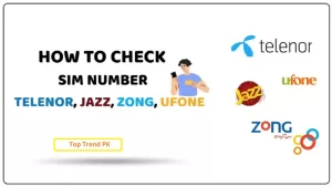 Sim Number Check Code For Telenor, Jazz, Zong, Ufone 2024