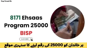 8171 Ehsaas Program 25000 BISP Online Registration Form 2025