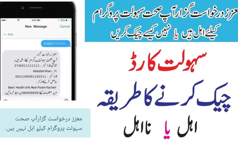No more hospital queues! Check your Sehat Card status online (2024). Image shows how - active or not, eligibility too! Get started now!
