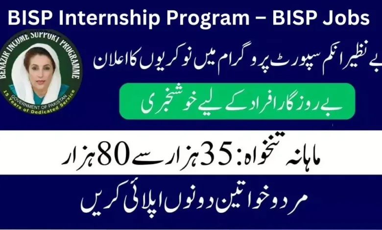 BISP Internship Program Online Registration started follow simple steps and apply online.