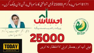 8171 Ehsaas Program 25000 CNIC Check Online On Mobile