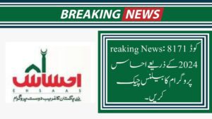 Great News About Ehsaas Program Balance Check Online By 8171 Code