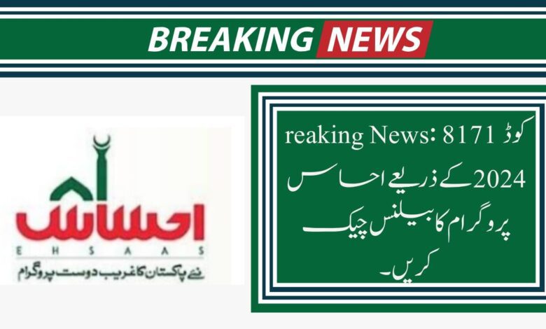 Ehsaas balance check online