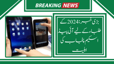 iPad Scheme Punjab A photo of a student using an iPad for learning