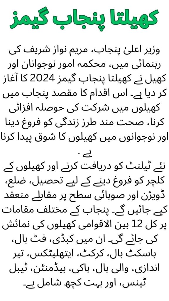 Top Games Featured in Khelta Punjab 2024