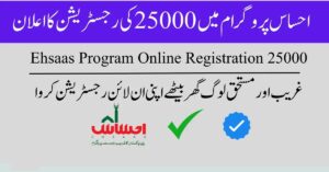 Today Update: Ehsaas Program 25000 New Payment Released