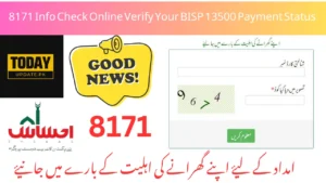 8171 Info Check Online Verify Your BISP 13500 Payment Status Today