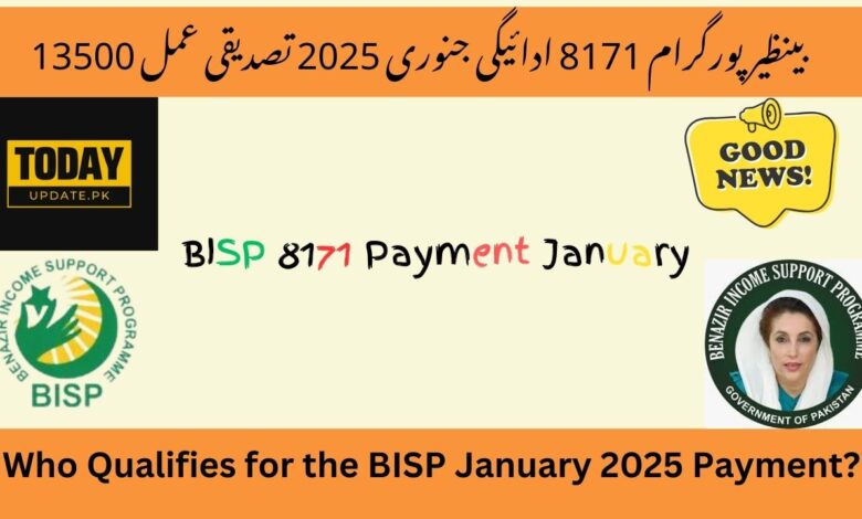 BISP 8171 Payment January