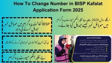 How To Change Number in BISP Kafalat Application Form 2025