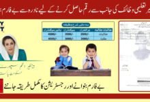 NADRA Form B Required For Benazir Taleemi Wazifa