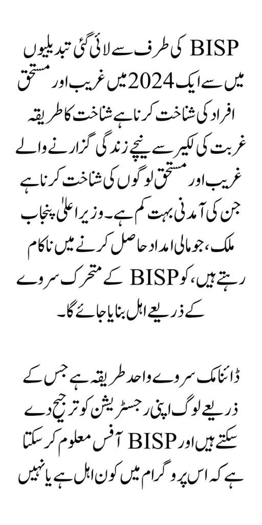 New Installment of BISP started again