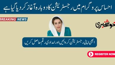 Re Registration in Ehsaas Program