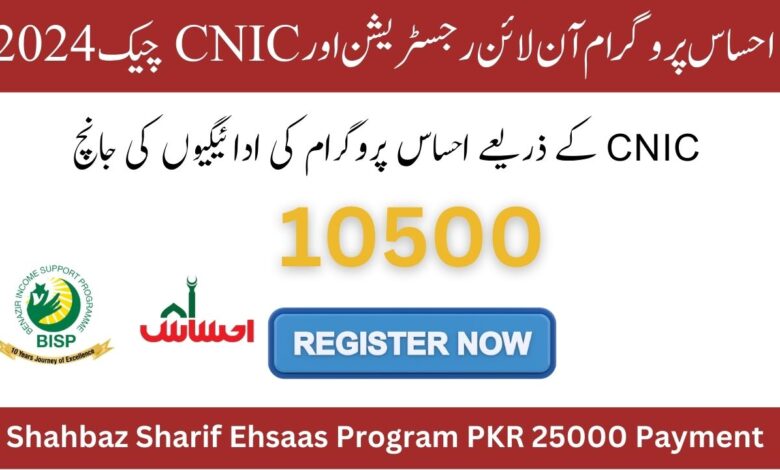 Ehsaas Programme Online Registration And CNIC Check 2024