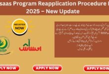 Ehsaas Program Reapplication Procedure In 2025 – New Update