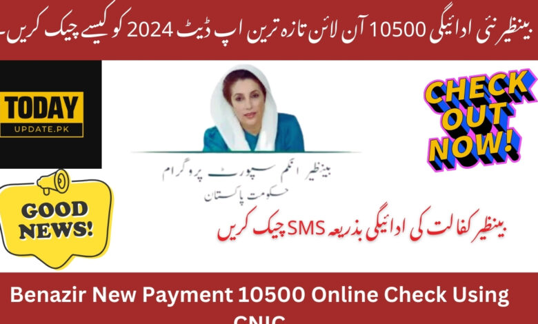 Benazir New Payment 10500 Online Check Using CNIC