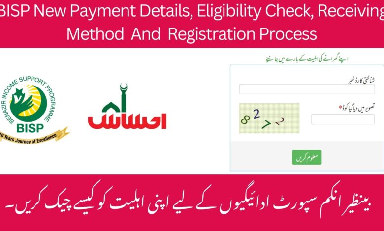BISP New Payment Details, Eligibility Check, Receiving Method