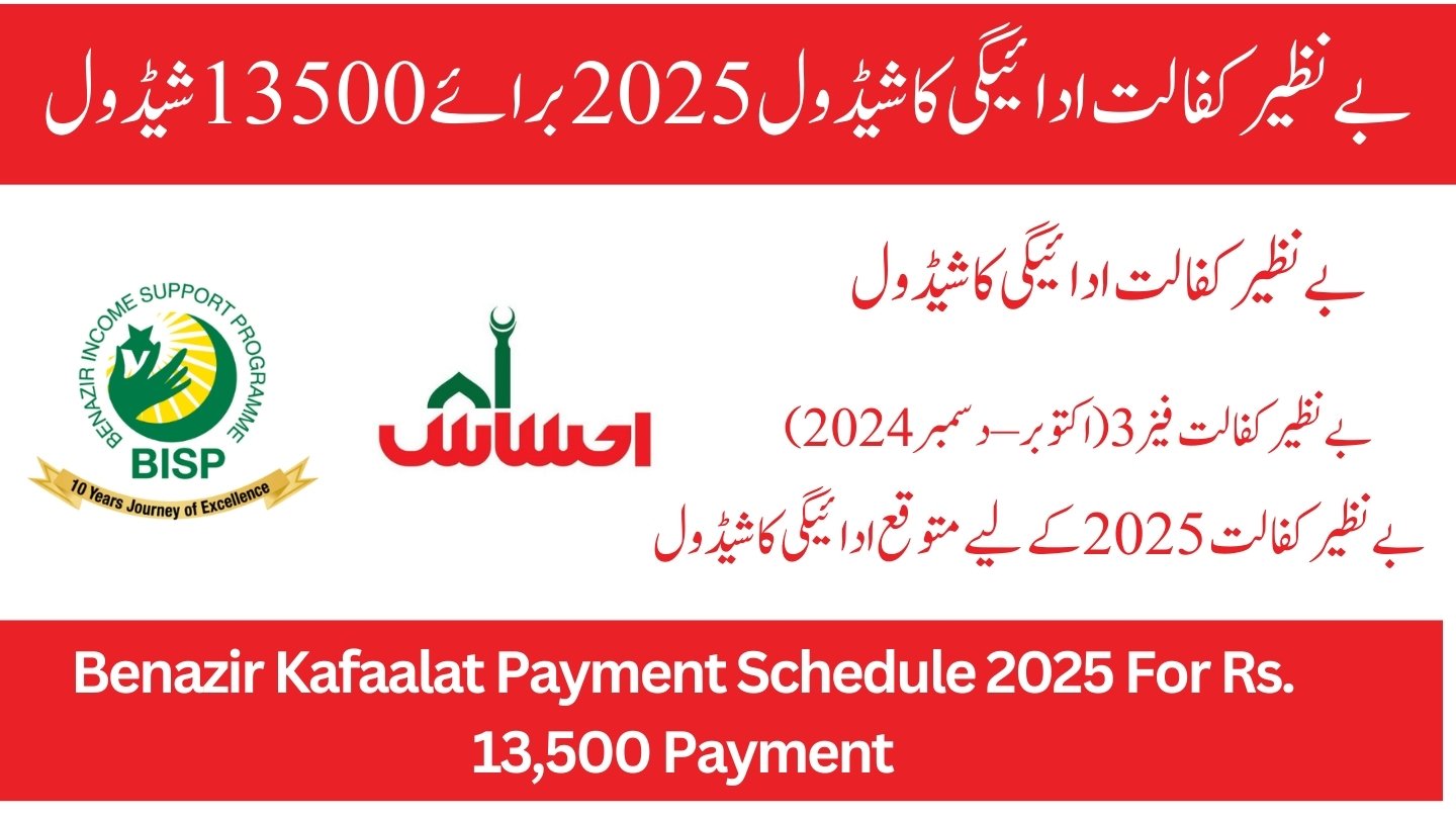 Benazir Kafaalat Payment Schedule