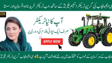 CM Punjab Green Tractor Scheme 2025 – Created by todayupdate.pk